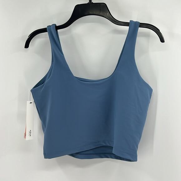 Aqua Women's Athletic Tank Top with built in shelf bra - Coronet Blue - L - NWT - Picture 4 of 4